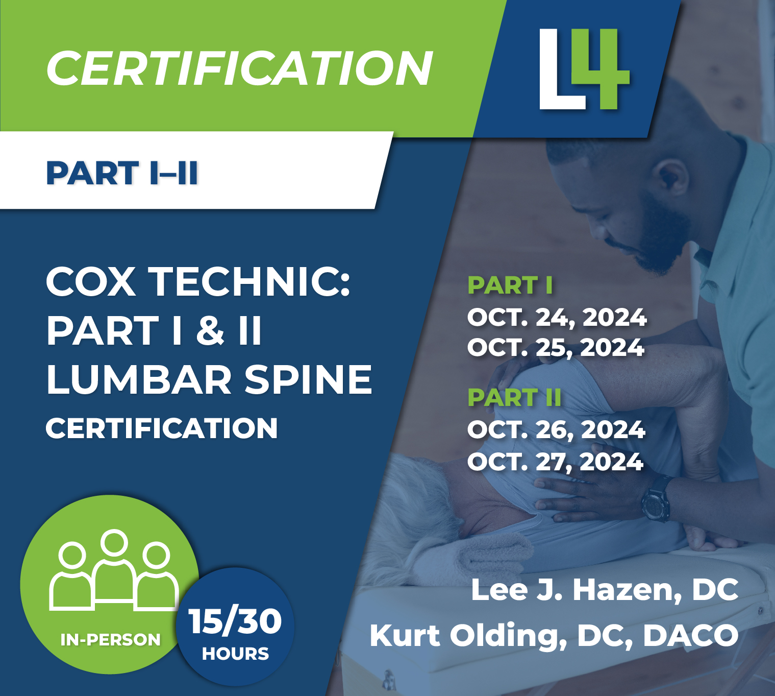 Cox Technic: Part I & II Lumbar Spine