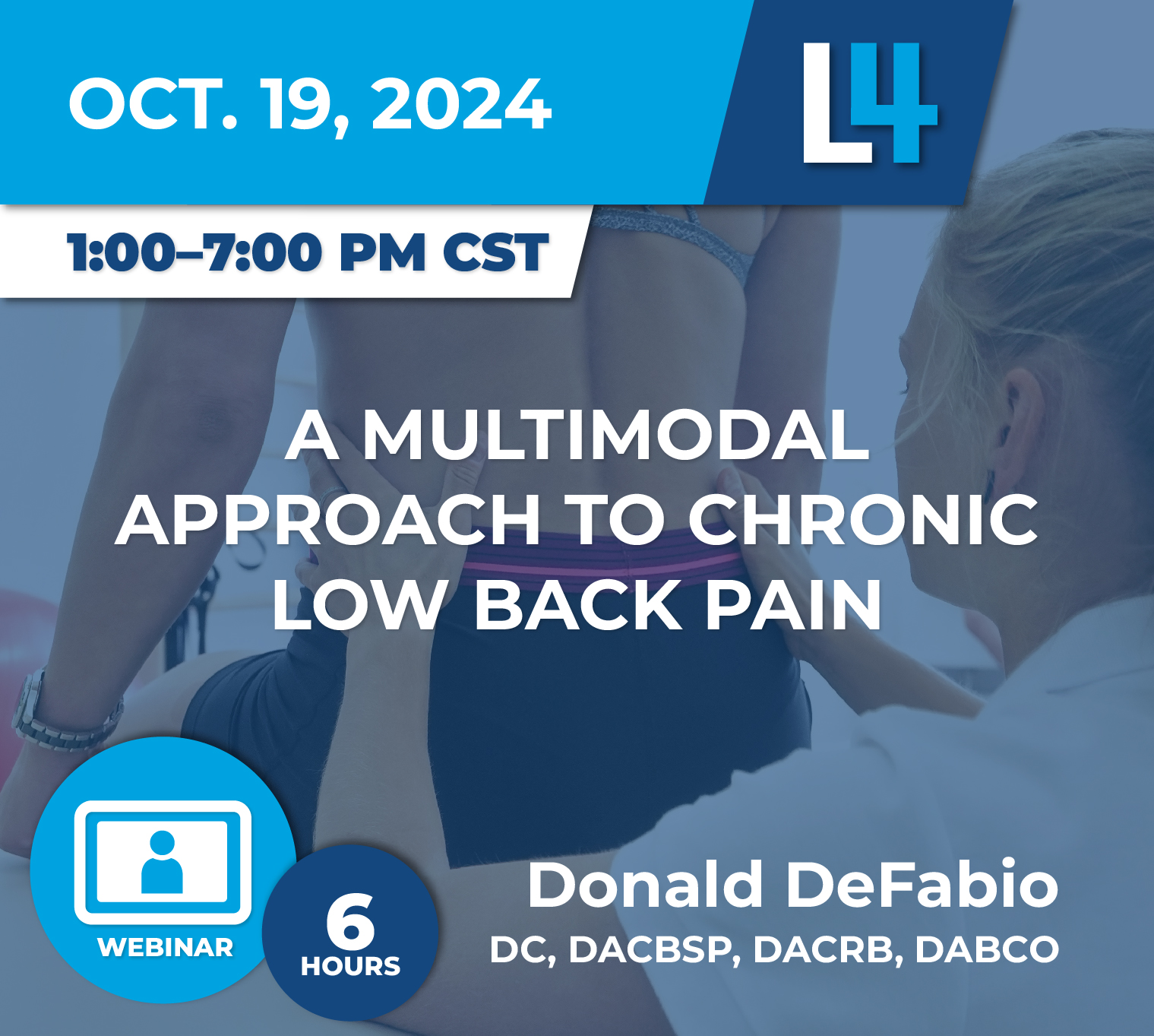 A Multimodal Approach to Chronic Low Back Pain